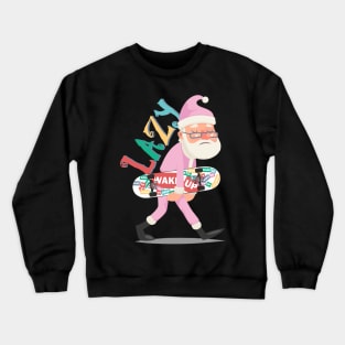 santa lazy Crewneck Sweatshirt